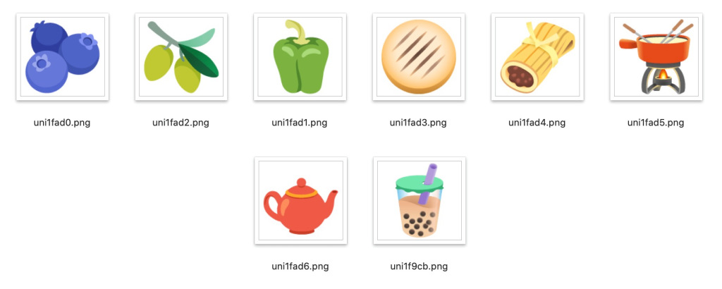 emojis-android-11-comida-bebida